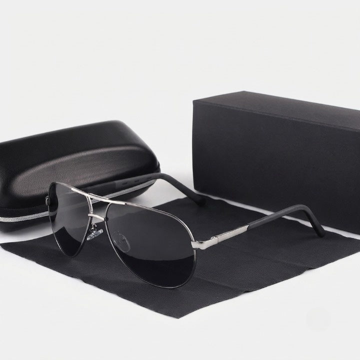 Herren Sonnenbrille Vintage Aviator Polarisiert mit UV400 Schutz
