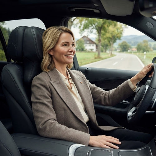 Auto-Nackenkissen mit Memory-Schaum – Ergonomische Kopfstütze für entspannte Fahrten