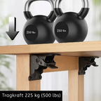 Folding Holder 90° Auto-Lock – Set of 2, up to 225 kg, Installation in 5 Minutes