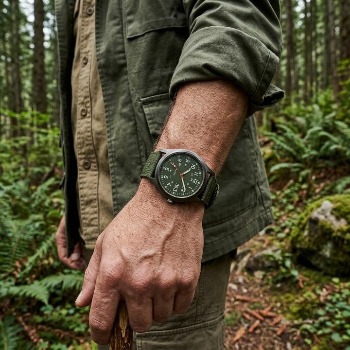 Military Watch with Nylon Strap – Water Resistant, Shockproof & Luminous Hands