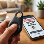 GPS-Tracker für Kinder mit SOS-Knopf, Geofence und Echtzeit-Ortung per App