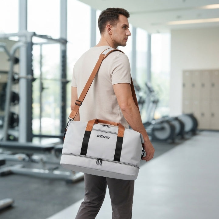 Sporttasche mit Schuhfach und Nass-Trocken-Trennung, 46 × 28 × 25 cm