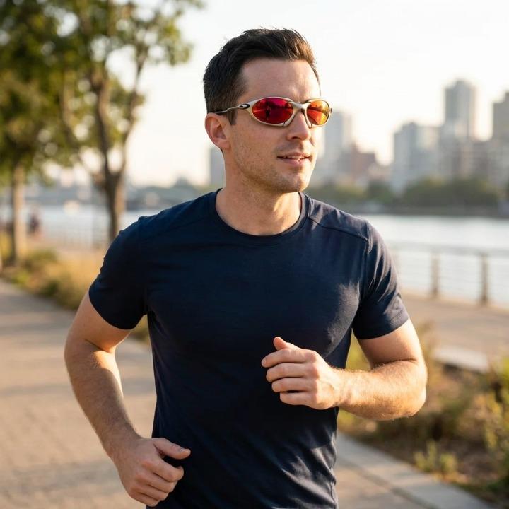 Sportsonnenbrille Herren – Polarisiert, UV400-Schutz, 5 Farben, Titan & Onyx