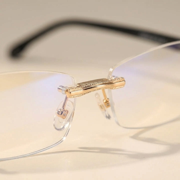 Progressive glasses with blue light filter