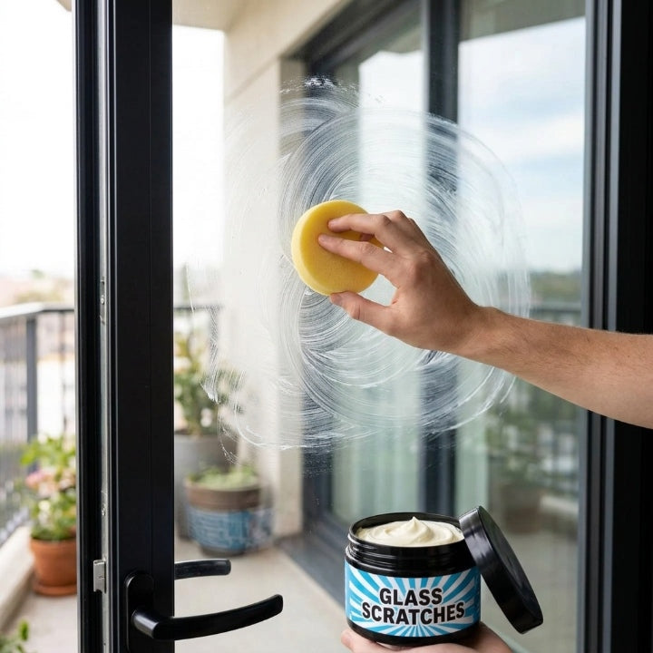 Glaspolitur-Creme gegen Kratzer, 30 g – für Glas, Spiegel & Acryl