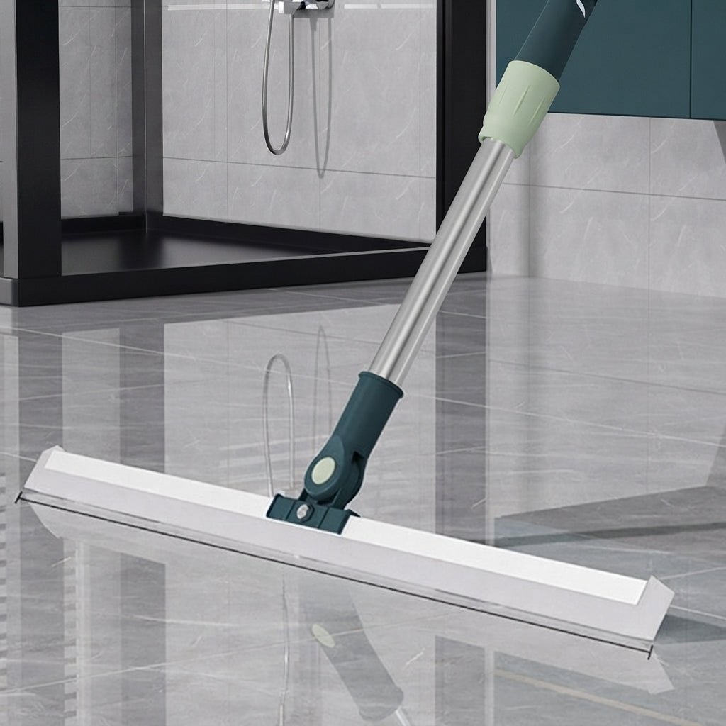 Floor mop with 180° rotatable head – Adjustable handle