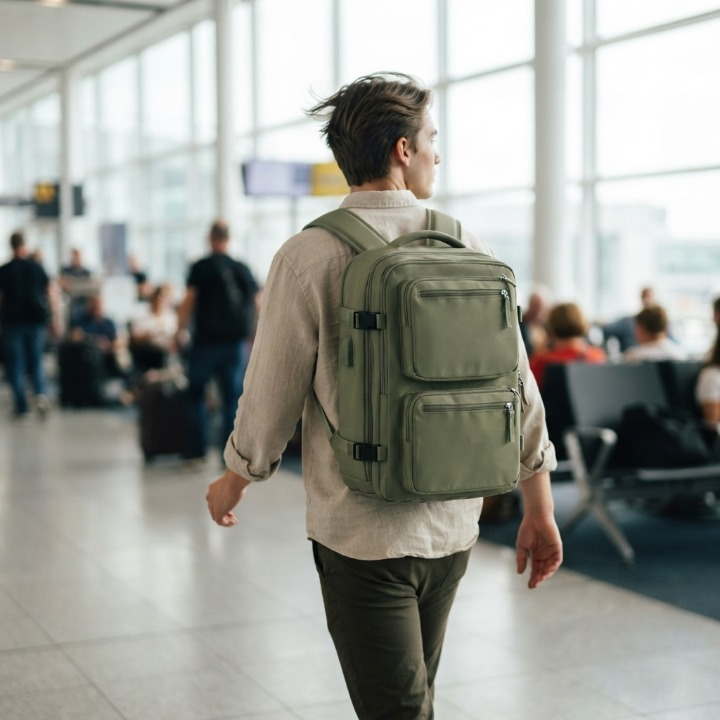 Handgepäck-Rucksack 40×20×25 cm – Flugtauglich mit Laptopfach