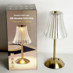Akku-Tischlampe Retro-Design mit Touch-Dimmer
