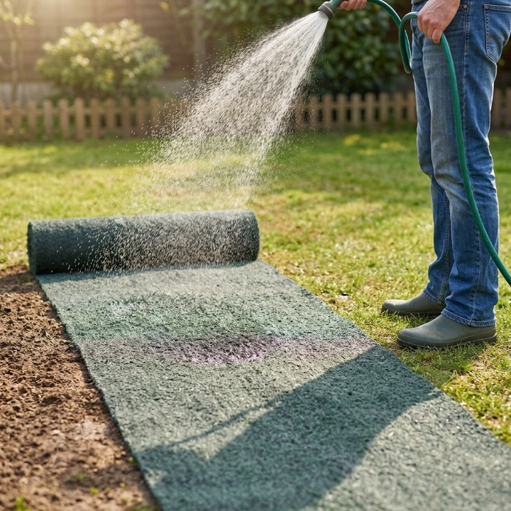 Organic Lawn Seed Mat Double Pack – Just Roll Out, Water, and Grow