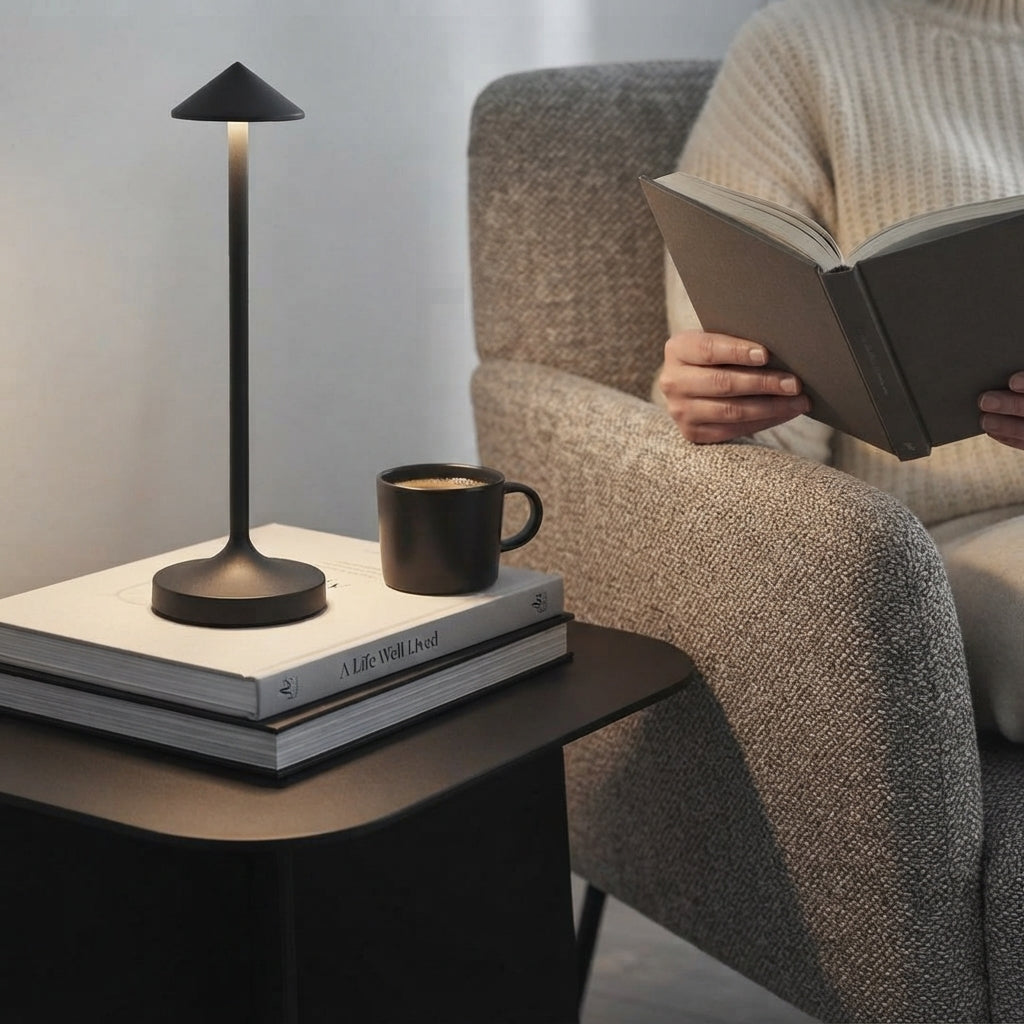 LED-Tischleuchte kabellos mit dimmbarem Licht