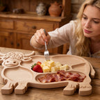 Servierbrett Highland Rind aus Massivholz