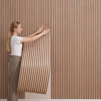 Self-Adhesive 3D Wall Panel with Wood Look