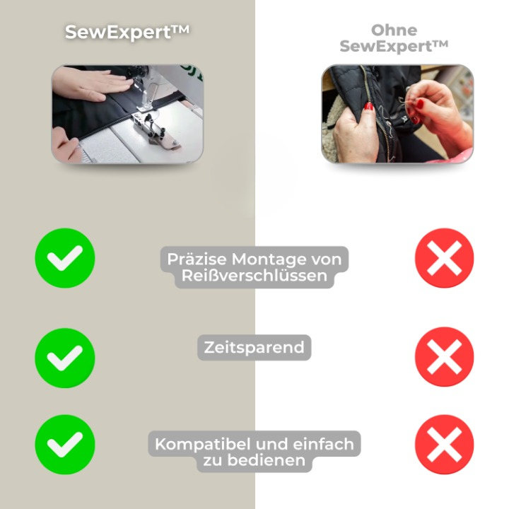 Reißverschluss-Nähfuß -   Mivoza Deutschland
