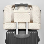 Gesteppte Reisetasche mit separatem Schuhfach – faltbar