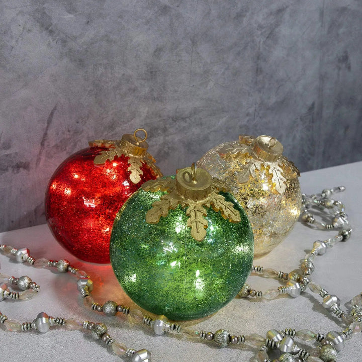 Glas-Tischornamente Weihnachten 3er Set — Verleihen jedem Tisch funkelnden Zauber Mivoza Deutschland