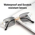 Progressive Lesebrille mit Blaulichtschutz und randlosem Design