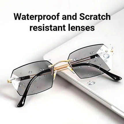 Progressive Lesebrille mit Blaulichtschutz und randlosem Design