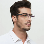 Progressive Lesebrille mit Blaulichtschutz und randlosem Design