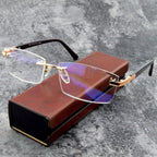Progressive Lesebrille mit Blaulichtschutz und randlosem Design