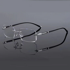 Progressive Lesebrille mit Blaulichtschutz und randlosem Design