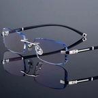 Progressive Lesebrille mit Blaulichtschutz und randlosem Design