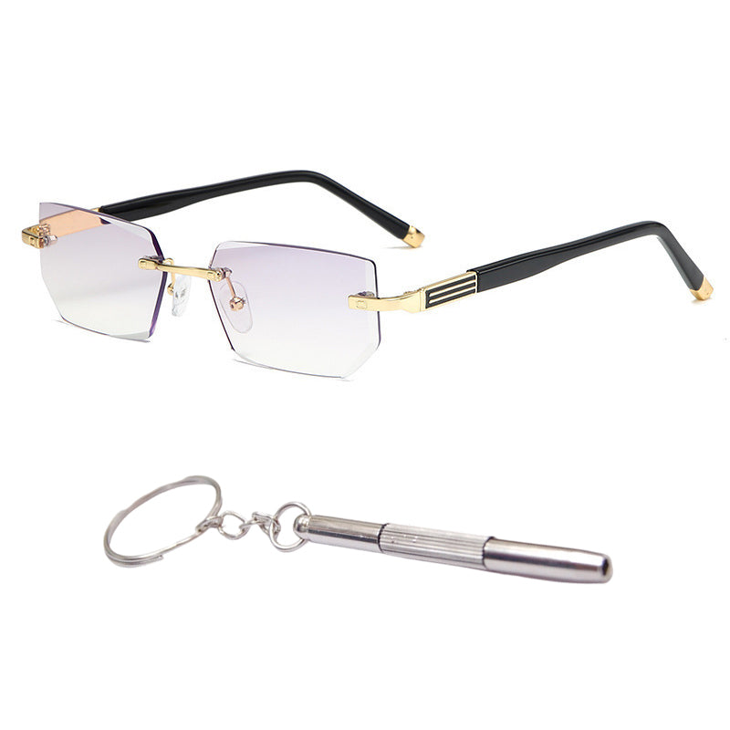 Progressive Lesebrille mit Blaulichtschutz und randlosem Design