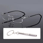 Progressive Lesebrille mit Blaulichtschutz und randlosem Design