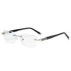 Progressive Lesebrille mit Blaulichtschutz und randlosem Design