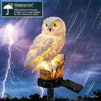 Solar-LED-Eulen-Gartenlicht Wetterfest