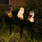 Solar-LED-Eulen-Gartenlicht Wetterfest