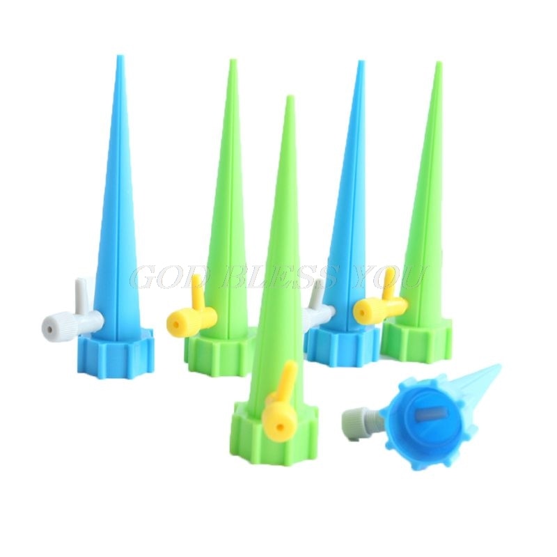 Drip Irrigation Stakes with Adjustable Valve – Set of 6