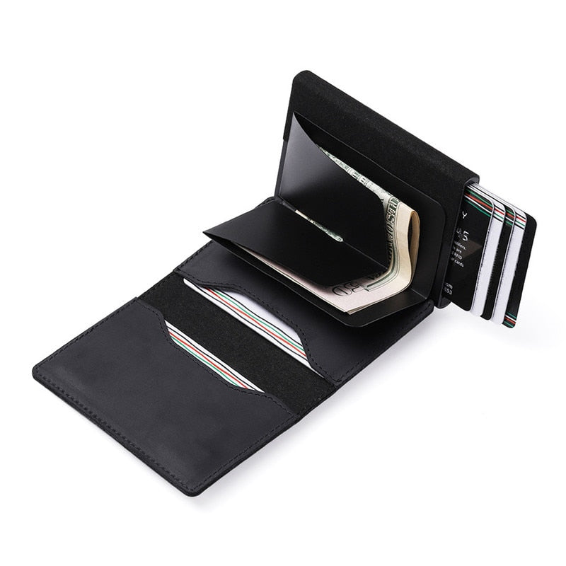 Slim Card Holder with Built-In AirTag Pocket
