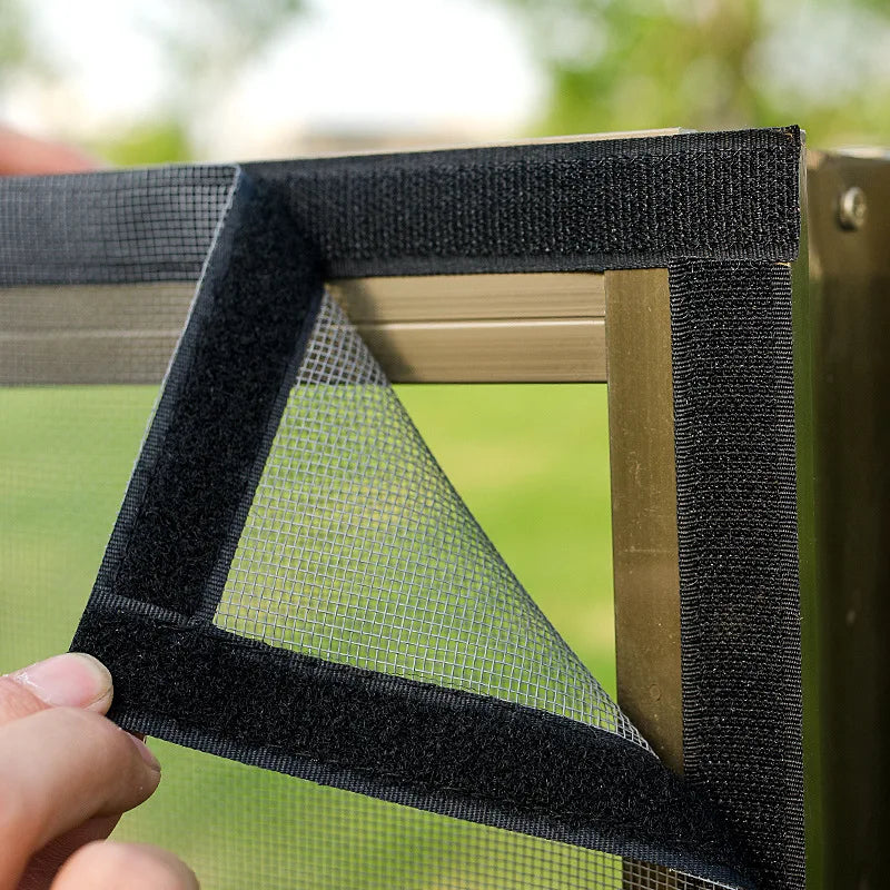 Insektenschutz-Netz mit Klettverschluss für Fenster