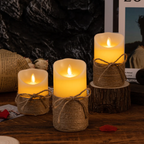 Flameless LED candles with flickering light – 6 designs, sets of 3 to 12 pieces