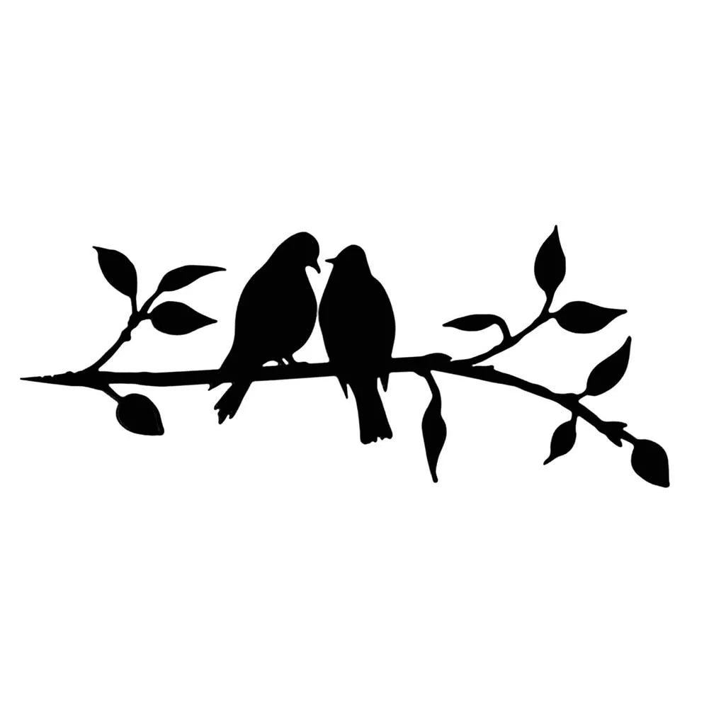 Metall-Vogel-Silhouette – Wand- und Gartendekoration