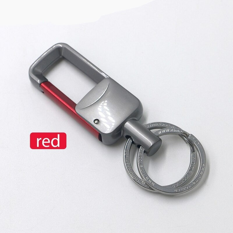 Metal keychain with belt clip