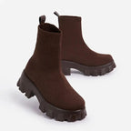 Chelsea Boots Damen mit dicker Sohle