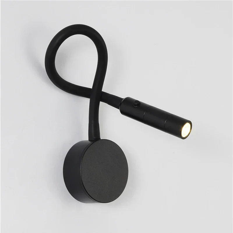 Flexible LED wall light with touch switch