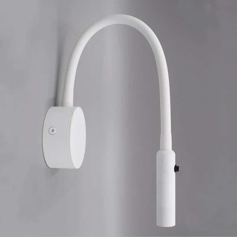 Flexible LED wall light with touch switch