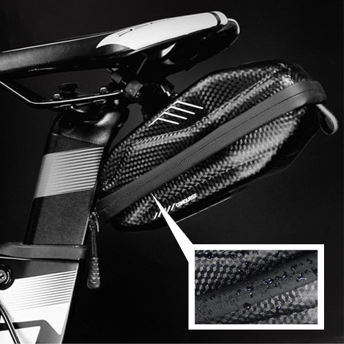 Fahrrad-Satteltasche mit Schnellverschluss – Wasserdichtes Hardcase