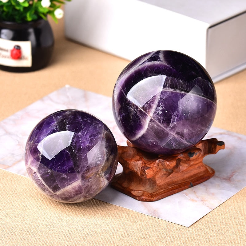 Natürliche Amethyst-Kugel – Polierte Dekorative Edelsteinkugel