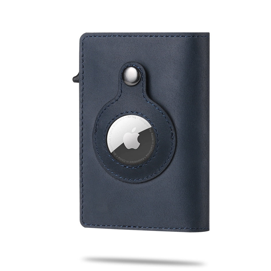 Slim Card Holder with Built-In AirTag Pocket