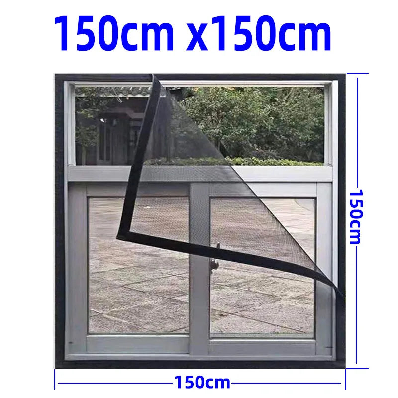 Insektenschutz-Netz mit Klettverschluss für Fenster