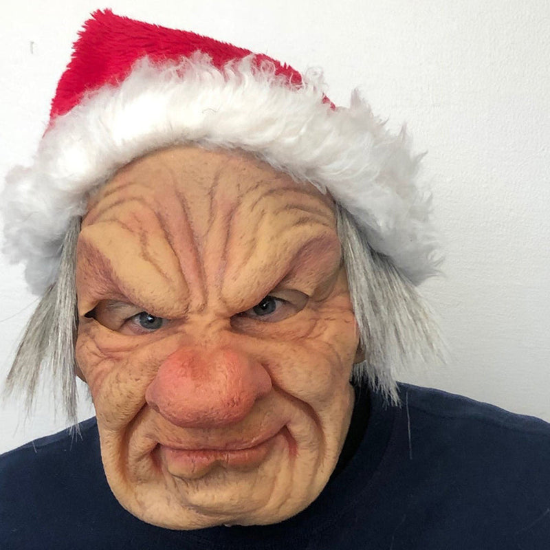Charaktermaske Alter Mann mit beweglichem Mund