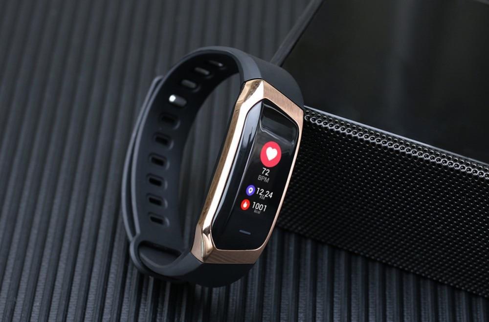 Fitness tracker with heart rate and blood pressure monitoring