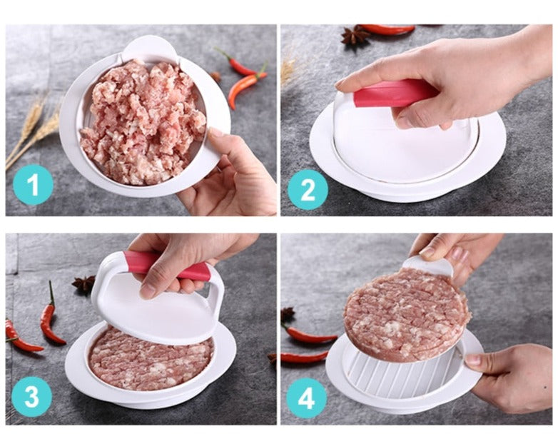 Hamburger Press – Even Patties at the Push of a Button