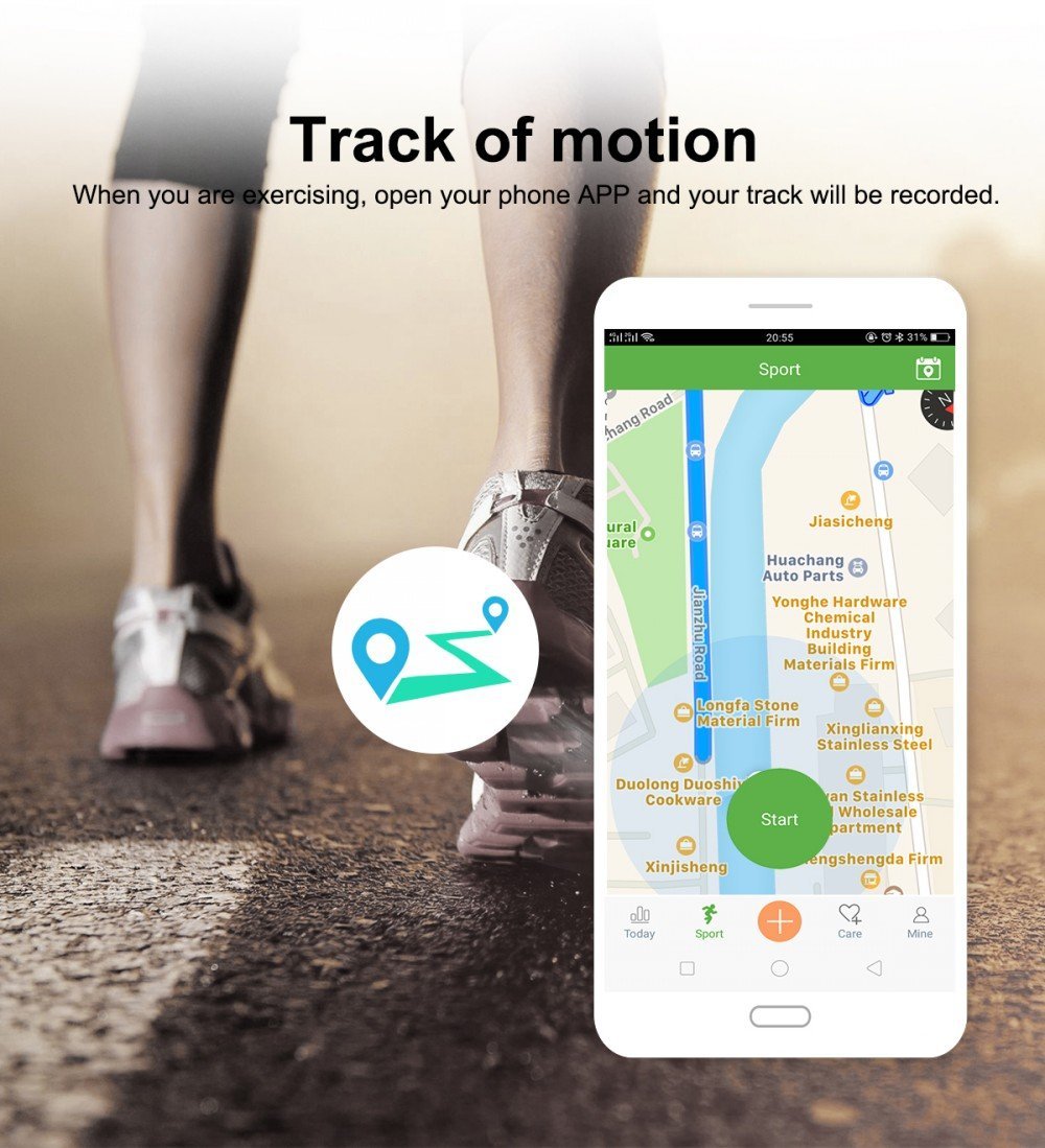 Fitness tracker with heart rate and blood pressure monitoring