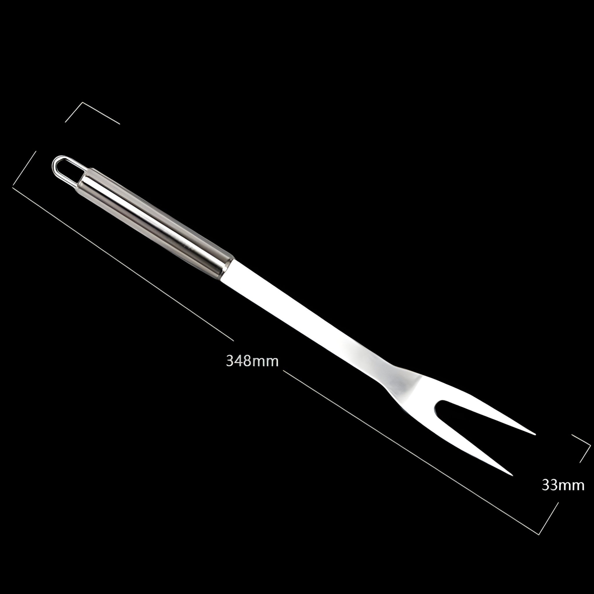 Stainless steel grill cutlery set with carrying case – 3-piece or 5-piece
