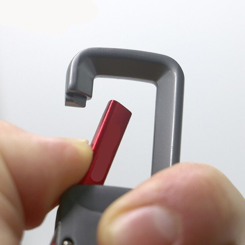 Metal keychain with belt clip