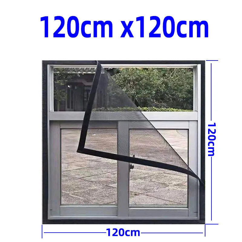 Insektenschutz-Netz mit Klettverschluss für Fenster